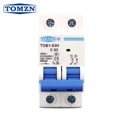 tomzn 2p ac mcb circuit breaker
