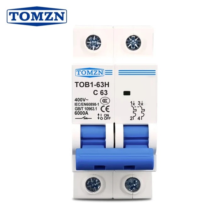 Tomzn 2P AC MCB Circuit Breaker