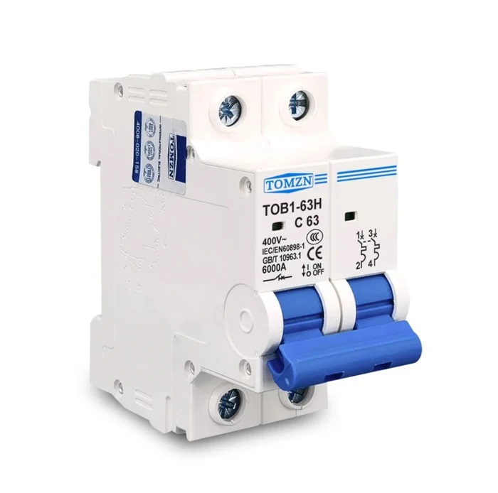 Tomzn 2P AC MCB Circuit Breaker - Image 2