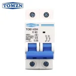 tomzn 2p ac mcb circuit breaker
